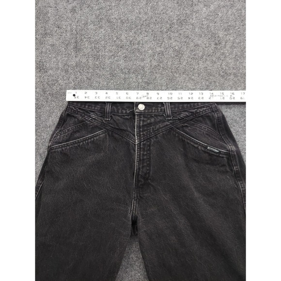 Rockies Jeans Womens 32/13 Black Bareback Western Riding Cowgirl Vtg - Picture 10 of 12